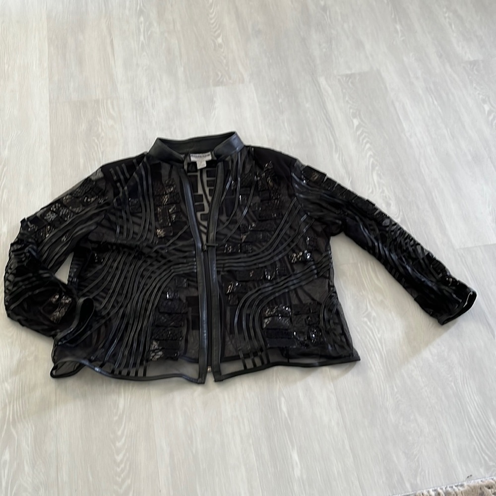 Gorgeous black leather jacket in perfect condition